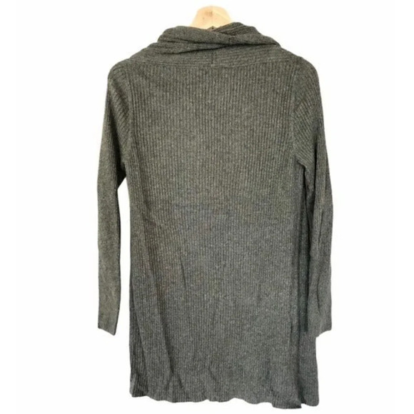 Nordstrom Leith Dark Gray Dolman Sleeve Open Front Cardigan Sweater XS - Picture 3 of 6